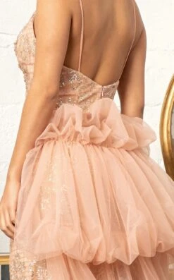 GLS By Gloria GL3004 Dress -THE DRESS WARE HOUSE GL3004 ROSEGOLD D2 306822