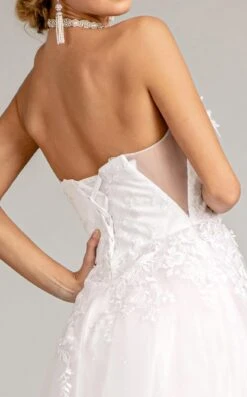 GLS By Gloria GL3010 Dress -THE DRESS WARE HOUSE GL3010 WHITE D2 946059 80e42cca a089 44a7 9f13 4a0dbd353171