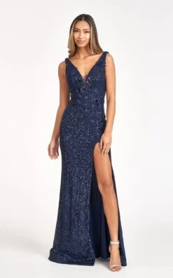 Elizabeth K GL3056 Dress -THE DRESS WARE HOUSE GL3056 NAVY 1O b444bf38 e752 4d33 a53a 1503fc7a5dba