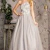 GLS By Gloria GL3384 Dress -THE DRESS WARE HOUSE GLS by Gloria GL3384 SILVER 1 34f47085 c2fe 42bc 9db3 cb92530a62a8