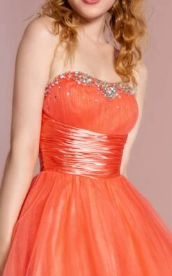 Elizabeth K GS1052 Dress -THE DRESS WARE HOUSE GS1052 CORAL 3O 430403