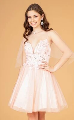 Elizabeth K GS3089 Dress -THE DRESS WARE HOUSE GS3089 BLUSH D1