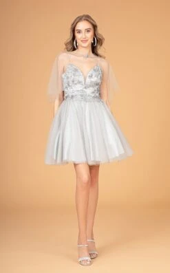Elizabeth K GS3089 Dress -THE DRESS WARE HOUSE GS3089 SILVER 1O