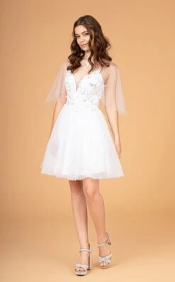 Elizabeth K GS3089 Dress -THE DRESS WARE HOUSE GS3089 WHITE 1O