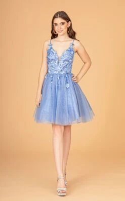 Elizabeth K GS3090 Dress -THE DRESS WARE HOUSE GS3090 SMOKYBLUE 1O