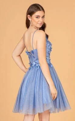 Elizabeth K GS3090 Dress -THE DRESS WARE HOUSE GS3090 SMOKYBLUE D2