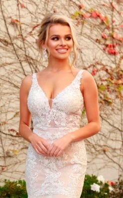 Nox Anabel H493 Dress -THE DRESS WARE HOUSE H493 WHITE NUDE 01 94 783415d3 299e 4776 8f04 a4a8c4aa2fbf