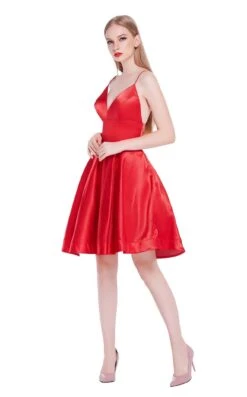 Jadore J14094 Dress -THE DRESS WARE HOUSE J14094 Red 2
