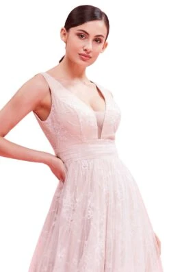 Jadore J16027 Dress -THE DRESS WARE HOUSE J16027 IvoryNude zoom 685693