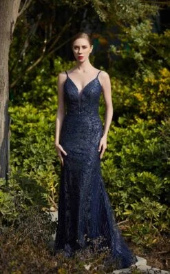 Jadore J19011 Dress -THE DRESS WARE HOUSE J19011 Navy 1 286839