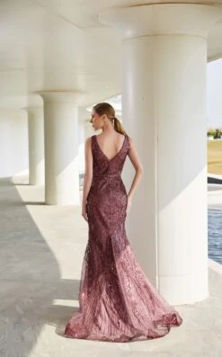 Jadore J19012 Dress -THE DRESS WARE HOUSE J19012 Wine 2 327303