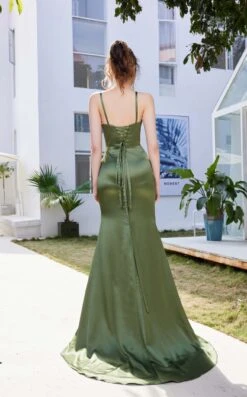 Jadore J21031 Dress -THE DRESS WARE HOUSE J21031 Olive 2 425282