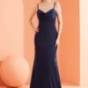 Jadore J22017 Dress -THE DRESS WARE HOUSE J22017 Navy 1