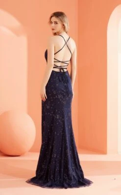 Jadore J22021 Dress -THE DRESS WARE HOUSE J22021 Navy 2