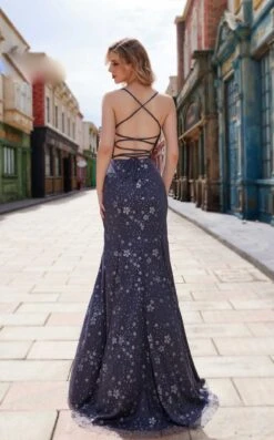 Jadore J22021 Dress -THE DRESS WARE HOUSE J22021 Steel Blue 2