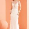 Jadore J22027 Dress -THE DRESS WARE HOUSE J22027 Ivory 1