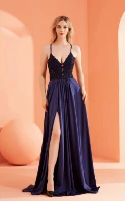 Jadore J22028 Dress 11 Jadore J22028 Dress -THE DRESS WARE HOUSE J22028 Navy 1