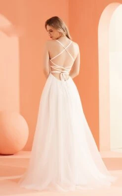 Jadore J22042 Dress -THE DRESS WARE HOUSE J22042 Ivory 2 6d31aaf0 c46f 4eee 85d7 b5dd3eae6610