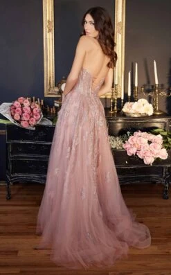 LaDivine J852 Dress 15 LaDivine J852 Dress -THE DRESS WARE HOUSE J852 dusty rose 2