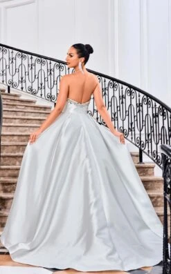 Jadore J24009 Dress 17 Jadore J24009 Dress -THE DRESS WARE HOUSE Jadore J24009 Ivory 3