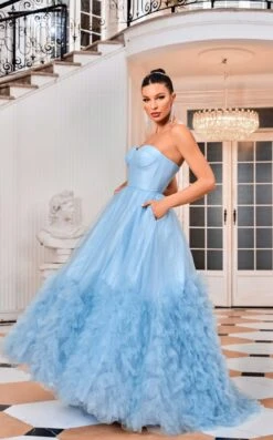 Jadore J24012 Dress -THE DRESS WARE HOUSE Jadore J24012 Desert Blue 1