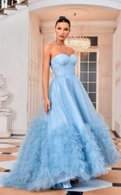 Jadore J24012 Dress -THE DRESS WARE HOUSE Jadore J24012 Desert Blue 2