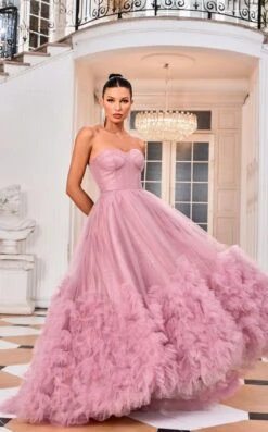 Jadore J24012 Dress -THE DRESS WARE HOUSE Jadore J24012 Ice Pink 1