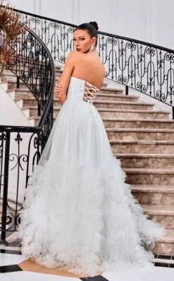 Jadore J24012 Dress -THE DRESS WARE HOUSE Jadore J24012 Ivory 3