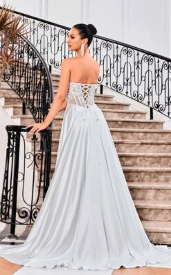 Jadore J24015 Dress -THE DRESS WARE HOUSE Jadore J24015 Ivory 2