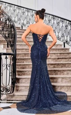 Jadore J24021 Dress -THE DRESS WARE HOUSE Jadore J24021 Navy 3