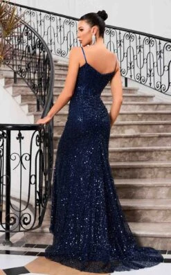 Jadore J24023 Dress 14 Jadore J24023 Dress -THE DRESS WARE HOUSE Jadore J24023 Navy 2