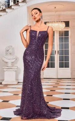 Jadore J24023 Dress 11 Jadore J24023 Dress -THE DRESS WARE HOUSE Jadore J24023 Purple 1