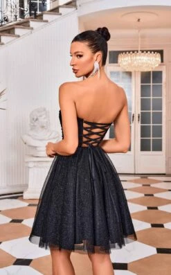 Jadore J24073 Dress 10 Jadore J24073 Dress -THE DRESS WARE HOUSE Jadore J24073 Black 2