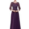 Jadore J12061 Dress -THE DRESS WARE HOUSE Jadore J12061 Plum 368344
