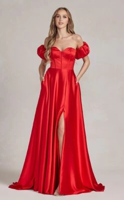 Nox Anabel K1122 Dress -THE DRESS WARE HOUSE K1122 RED 1 50a1b2a9 e1a4 447e 824c 495895438900