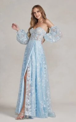 Nox Anabel K1155 Dress -THE DRESS WARE HOUSE K1155 BLUE 3 f4ee13dc fbcb 439d 85ea a39533a02d2a