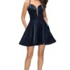 La Femme 26659 Dress -THE DRESS WARE HOUSE La Femme 26659 Navy F2