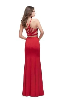 La Femme 25220 Dress -THE DRESS WARE HOUSE La femme 25220 Red B