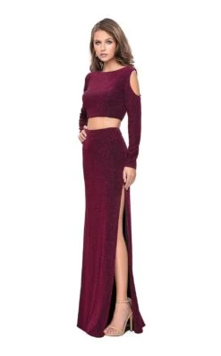 La Femme 25256 Dress -THE DRESS WARE HOUSE La femme 25256 Fuchsia F