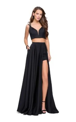 La Femme 25288 Dress -THE DRESS WARE HOUSE La femme 25288 Black F