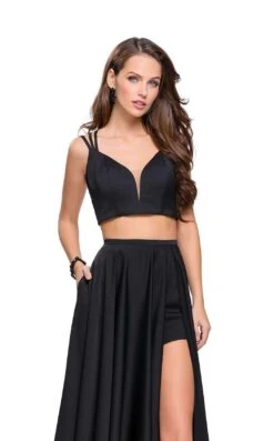 La Femme 25288 Dress -THE DRESS WARE HOUSE La femme 25288 Black F zoom