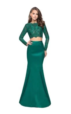 La Femme 25324 Dress -THE DRESS WARE HOUSE La femme 25324 Emerald F