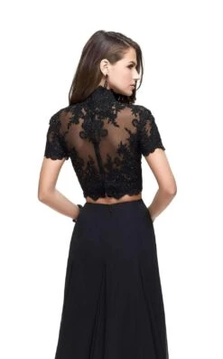 La Femme 25401 Dress -THE DRESS WARE HOUSE La femme 25401 Black B zoom