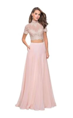 La Femme 25401 Dress -THE DRESS WARE HOUSE La femme 25401 Blush F