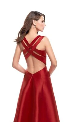 La Femme 25425 Dress -THE DRESS WARE HOUSE La femme 25425 Red B zoom