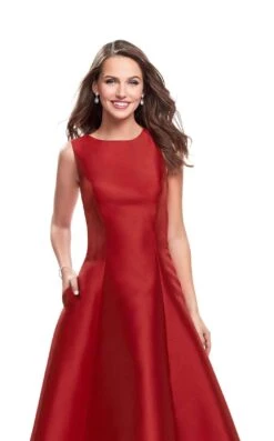 La Femme 25425 Dress -THE DRESS WARE HOUSE La femme 25425 Red F zoom