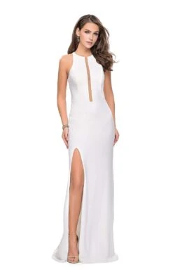 La Femme 25477 Dress -THE DRESS WARE HOUSE La femme 25477 Ivory F