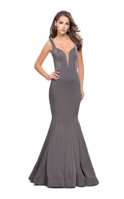 La Femme 25485 Dress -THE DRESS WARE HOUSE La femme 25485 Charcoal F