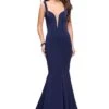 La Femme 25485 Dress -THE DRESS WARE HOUSE La femme 25485 Navy F