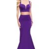 La Femme 25553 Dress -THE DRESS WARE HOUSE La femme 25553 MajesticPurple F